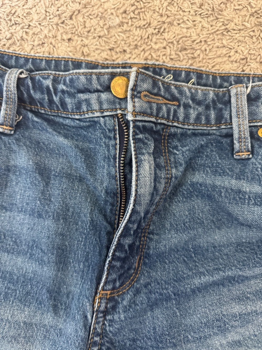Universal Thread Medium Blue Frayed Denim Shorts / BB15 - Picture 2 of 4